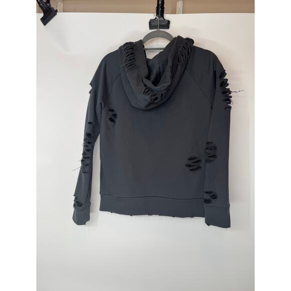 Alo yoga ripped hoodie dark grey S - Picture 7 of 7